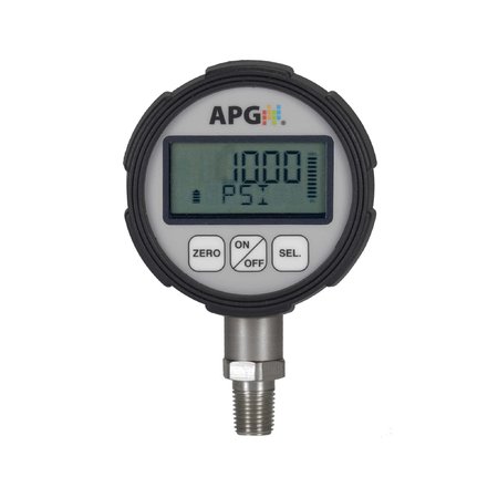 APG Digital Pressure Gauge, Range 0-10,000 PSI PG7-10000-PSIS-F0-L0-E0-C0-P0-N0-B0